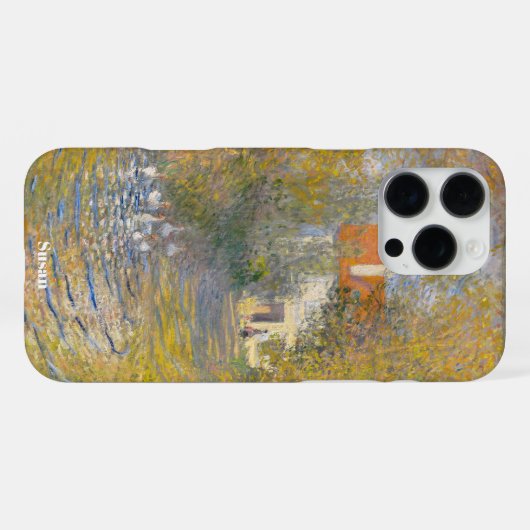 Custom Name Monet Landscape for Her iPhone Hoesje (Achterkant horizontaal)