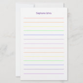 Custom Name Monogram Bridal Shower Wedding Briefpapier (Voorkant)