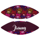 Custom name monsters pattern american football (Panelen)