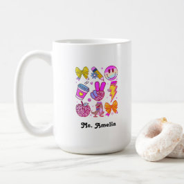 Custom Name Mug, Custom Teacher Mug,Back to school Koffiemok