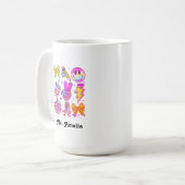 Custom Name Mug, Custom Teacher Mug,Back to school Koffiemok (Voorkant links)