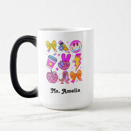 Custom Name Mug, Custom Teacher Mug,Back to school Magische Mok