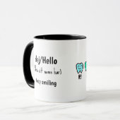 Custom Name Mug – Personalized Dental Gift Mok (Voorkant links)