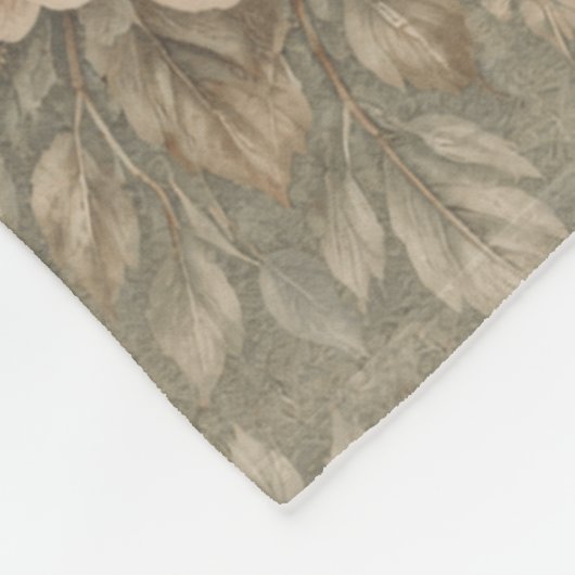 Custom Name Muted Suede Tone Fleece Deken (Hoek)