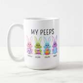 Custom Name My Peeps Easter Coffee Mug Koffiemok (Links)
