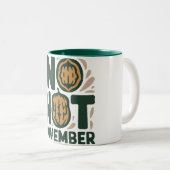 Custom Name No Nut November Mug – Funny Personaliz Tweekleurige Koffiemok (Voorkant rechts)