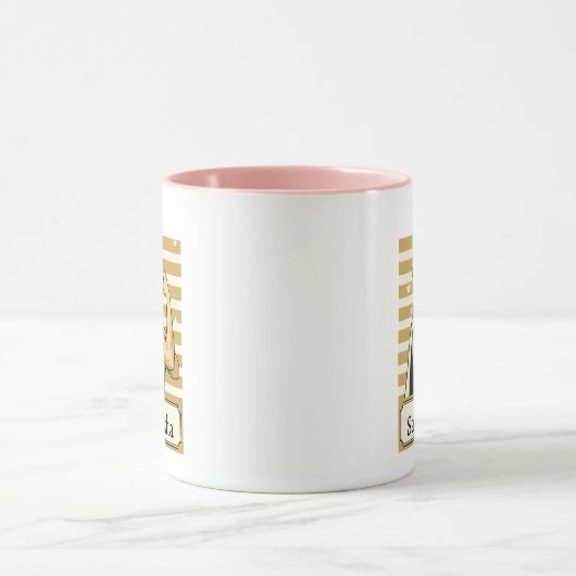 Custom Name Nurse life Coffee Mug Gift Mok (Midden)