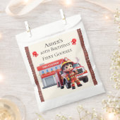 Custom Name & Occasion Cute 3D Boy Firefighter Bedankzakje (Geknipt)