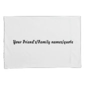 Custom Name Off White Pillowcases – Personalized Kussensloop (Voorkant-Rechts)