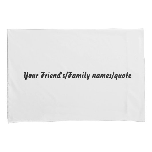 Custom Name Off White Pillowcases – Personalized Kussensloop (Voorkant-Rechts)