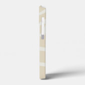 Custom Name on Beige Cream Simple Organic Pattern Case-Mate iPhone Case (Achterkant / Links)