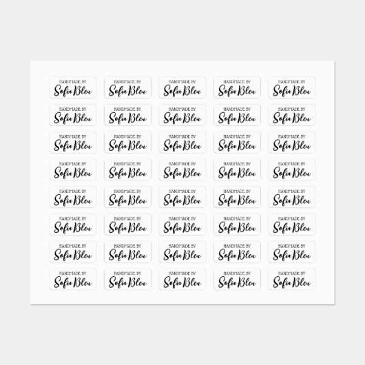 Custom name or company name fabric clothing labels (Vel)
