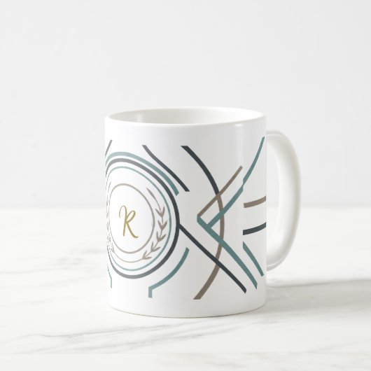 Custom Name or Initial Mug – Premium Gift Koffiemok (Voorkant rechts)