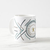 Custom Name or Initial Mug – Premium Gift Koffiemok (Voorkant links)