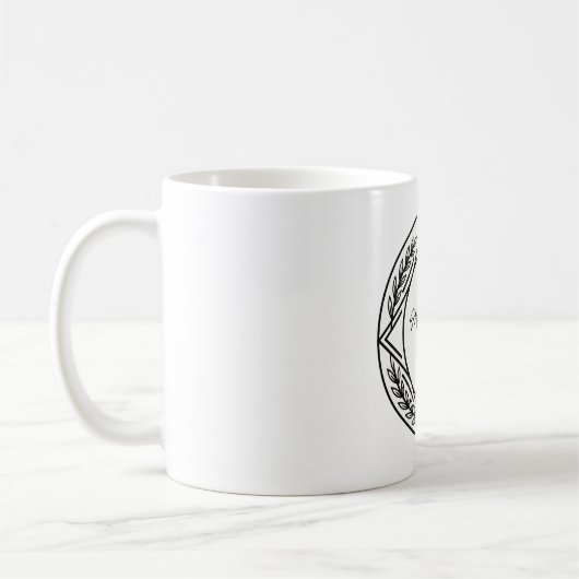 Custom Name or Initial Personalized Coffee Mug Koffiemok (Links)