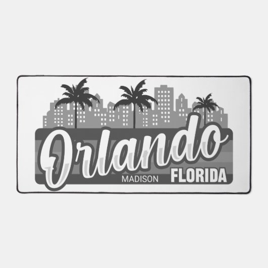 Custom Name Orlando Florida Bureaumat (Voorkant)