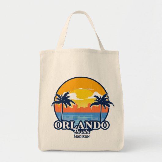 Custom Name Orlando Florida Tote Bag (Voorkant)