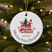 Custom Name Ornament, Baby's First Christmas Keramisch Ornament