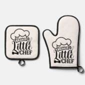 Custom name Oven Mitt & Pot Holder Set (Voorkant)