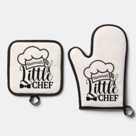 Custom name Oven Mitt & Pot Holder Set
