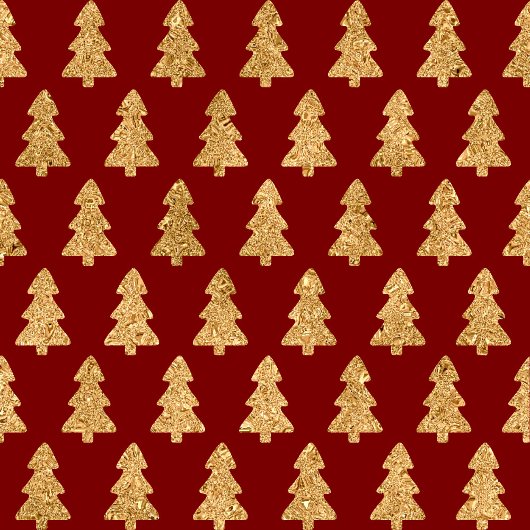 Custom Name Paper Plates Elegant Red Gold Trees Papieren Bordje