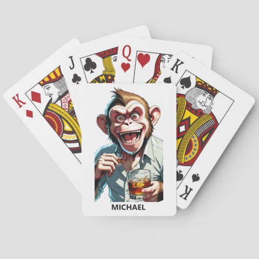 Custom Name Party Animal Pokerkaarten (Achterkant)