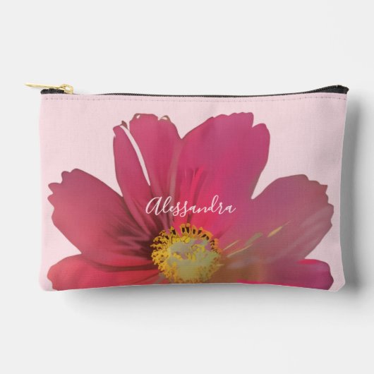 Custom Name Pastel Pink Red Watercolor Wildflower Etui (Voorkant)