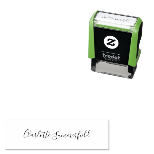 Custom Name Personal Signature Zelfinktende Stempel (In situ)