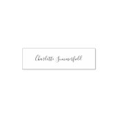 Custom Name Personal Signature Zelfinktende Stempel (Design)
