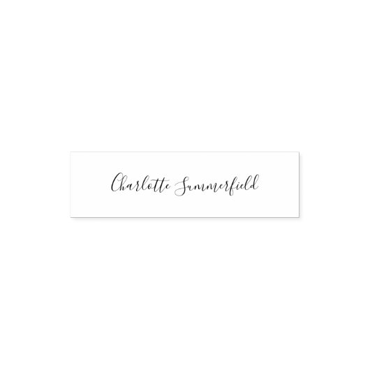Custom Name Personal Signature Zelfinktende Stempel (Design)