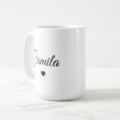 Custom Name Personalized Coffee Mug Koffiemok (Voorkant links)