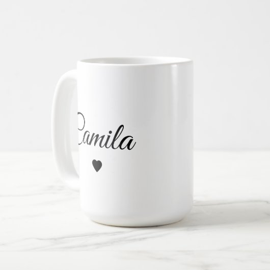 Custom Name Personalized Coffee Mug Koffiemok (Voorkant links)