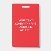 Custom Name Personalized Employee Company Logo Badge (Achterkant)