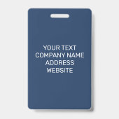 Custom Name Personalized Employee Company Logo Badge (Achterkant)