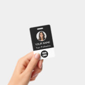 Custom Name Personalized Employee Company Logo Badge (Handheld)