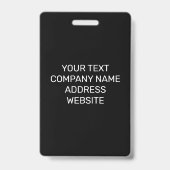 Custom Name Personalized Employee Company Logo Badge (Achterkant)