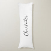 Custom Name Personalized Full Size Comfort White Lichaamskussen (Voorkant Verticaal)