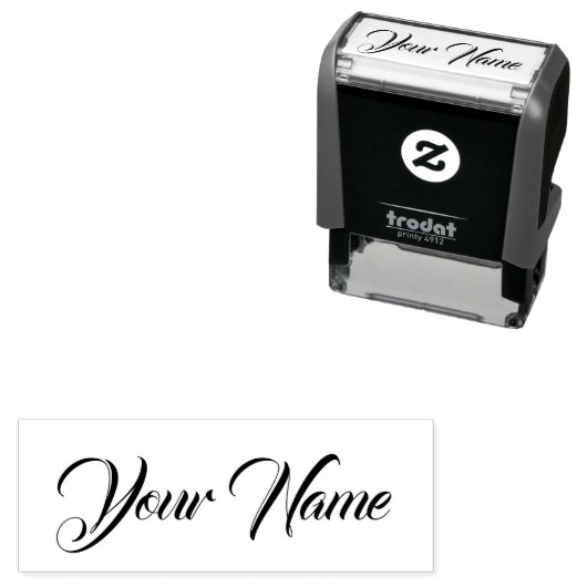 Custom Name Personalized Self-inking Stamps Stamp Zelfinktende Stempel (In situ)
