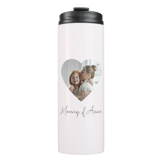Custom Name & Photo | Personalized Thermal Tumbler Thermosbeker (Voorkant)