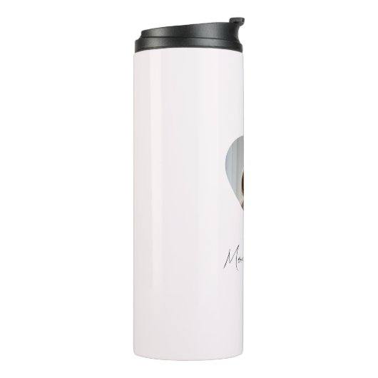 Custom Name & Photo | Personalized Thermal Tumbler Thermosbeker (Gedraaid links)