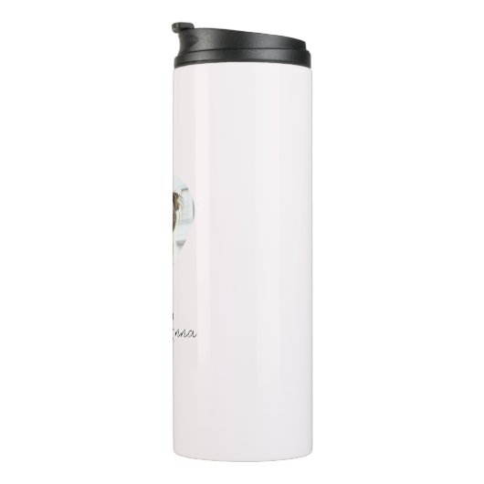 Custom Name & Photo | Personalized Thermal Tumbler Thermosbeker (Geroteerd rechts)