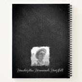Custom Name & Photo Recipe Keeper Chalkboard Notitieboek (Achterkant)