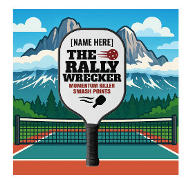 Custom Name Pickleball Paddle The Rally Wrecker