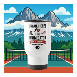 Custom Name Pickleball Travel Mug Intimidator Reisbeker