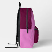 Custom Name Pink Girls Back to School  Bedrukte Rugzak (Links)