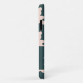 Custom name pink teddy bear silhouette Case-Mate iPhone case (Achterkant/rechts)