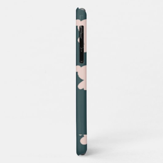 Custom name pink teddy bear silhouette Case-Mate iPhone case (Achterkant/links)