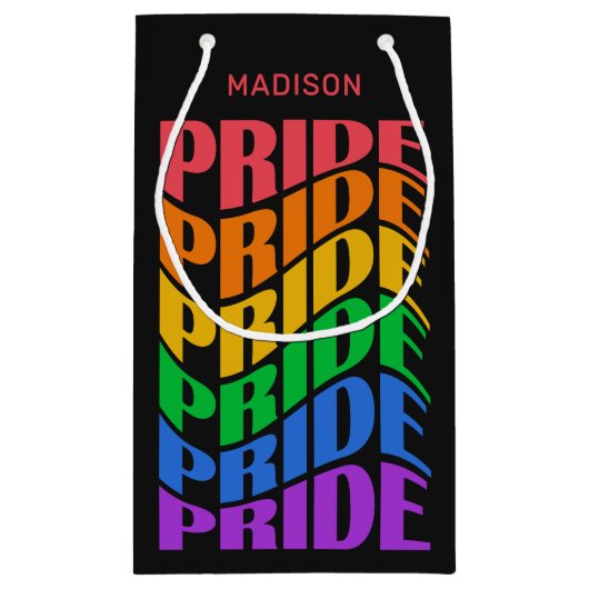 Custom Name Pride Klein Cadeauzakje (Achterkant)