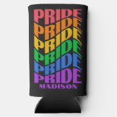 Custom Name Pride Seltzer Blikjeskoeler (Achterkant)