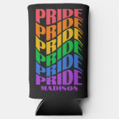 Custom Name Pride Seltzer Blikjeskoeler (Voorkant)